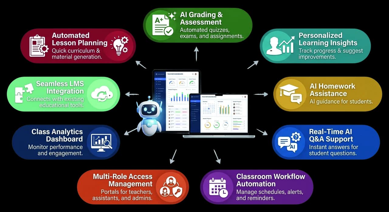 AI Teacher Assistant key features