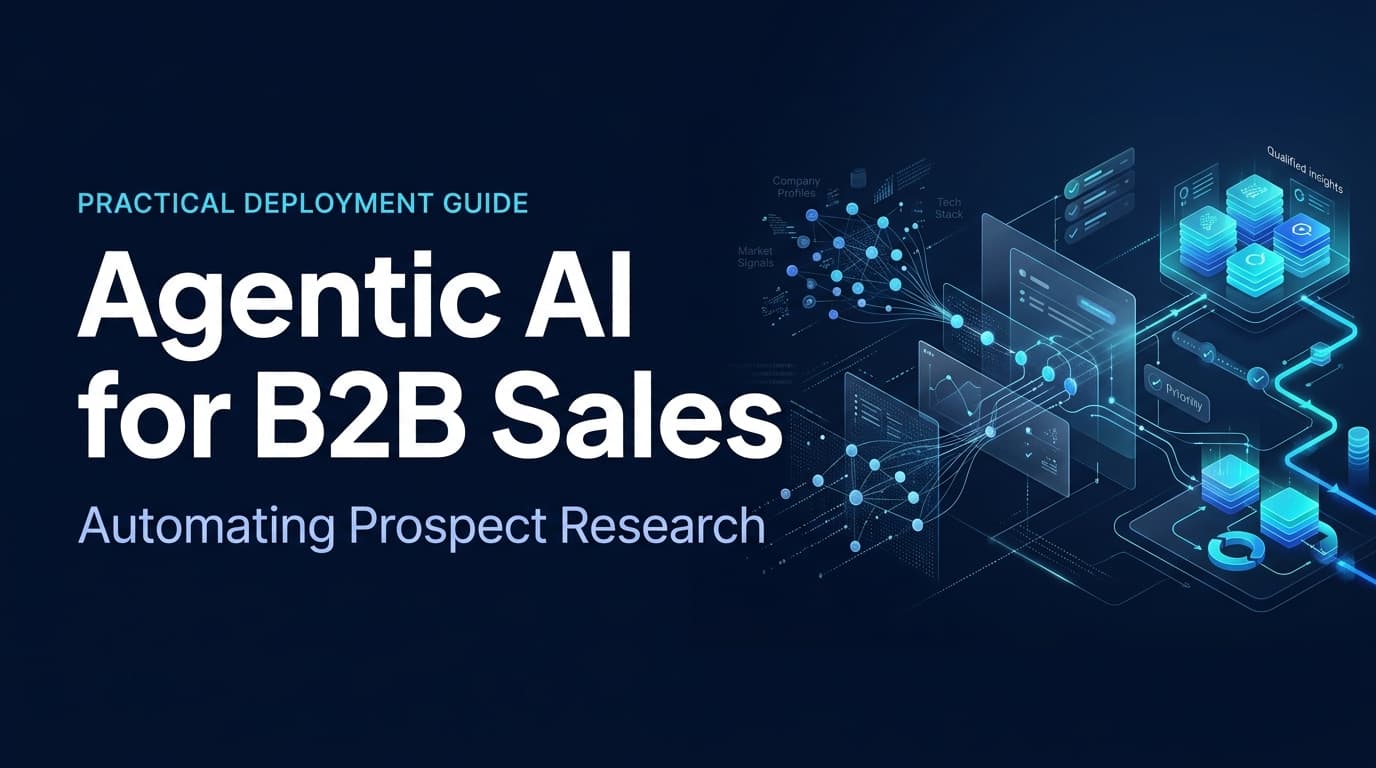 How Agentic AI Agents Are Automating B2B Sales Prospect Research: A Practical Deployment Guide