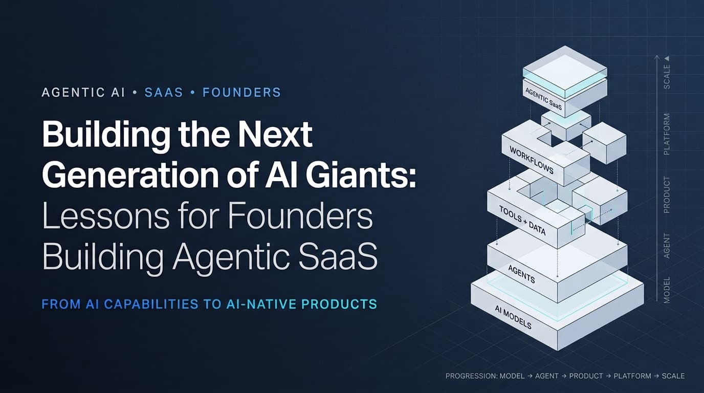 Building the Next Generation of AI Giants: Lessons for Founders Building Agentic SaaS
