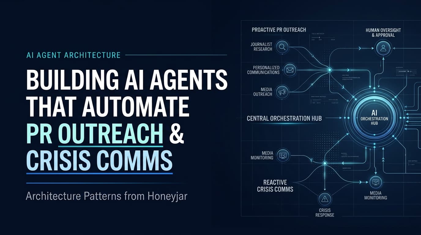 Building AI Agents That Automate PR Outreach and Crisis Comms: Architecture Patterns from Honeyjar